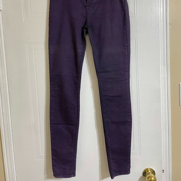 J Brand Purple Denim Super Skinny Jeans - Picture 3 of 10